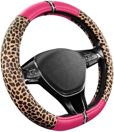Road Comforts Leopard Steering Wheel Cover - Image 2