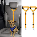 BWOGUE 2 Pack Dog Seat Belt for Car, Nylon Headrest Restraint by BWOGUEPetHome