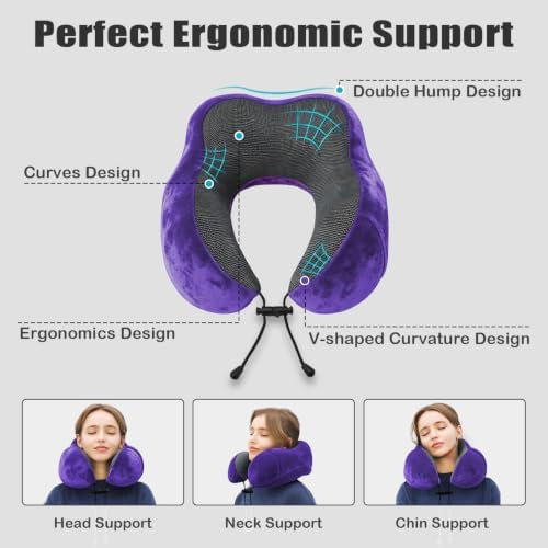 Travel Pillow, Memory Foam Neck Pillow - Image 4