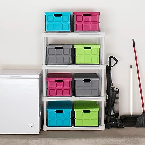 Glad Collapsible Storage Bin - 48L Foldable Plastic Box - Image 4