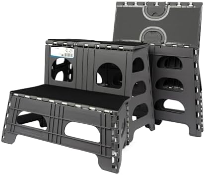 Bee Neat Foldable Dog Stairs, Collapsible Pet Step Ladder, Supports 300lbs by BeeNeat