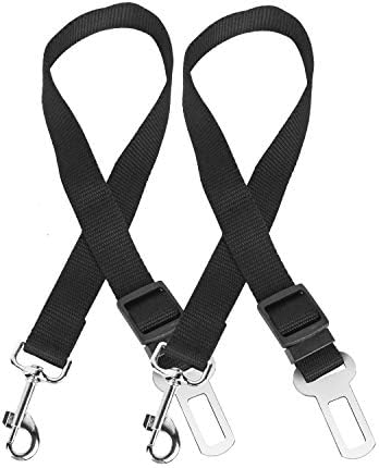 iMounTEK 2 Pack Adjustable Tangle Free Pet Safety Vehicle Seat Belt Lead Harness by iMounTEK