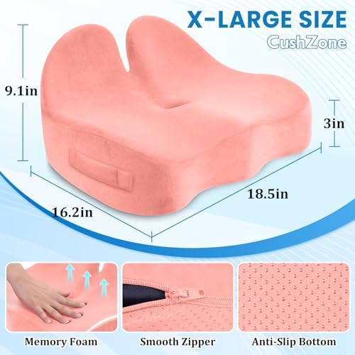 CushZone Extra Large Seat Cushion, Sciatica Support - Image 2