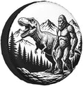 Dinosaur Forest Spare Tire Cover SUV Trailer Truck RV 16 Inch by FATTTYCY