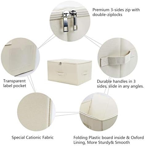 3-Pack Collapsible & Stackable Rigid Storage Organizer Bins - Image 4