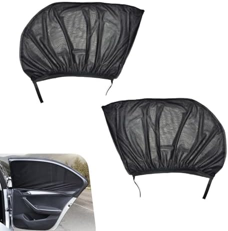 2 PCS Car Window Shades, Stretchable Side Window Full Coverage Sun Shade by Unknown