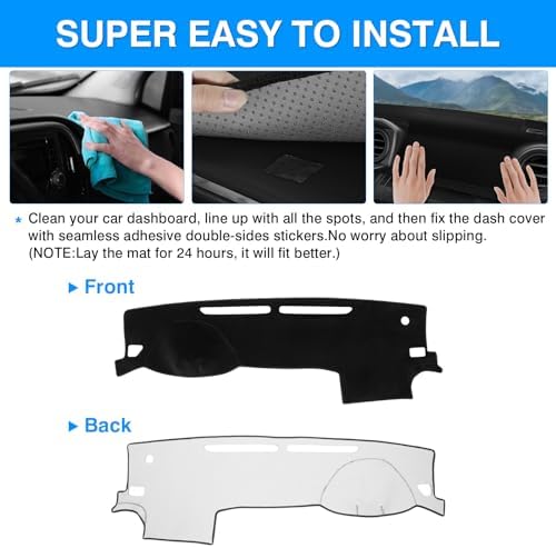 Autorder Dashboard Cover Mat for 2016-2021 2022 2023 Toyota Tacoma Accessories - Image 5