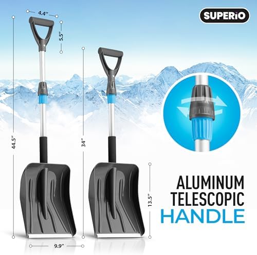 Plastic Snow Shovel for Car Folding Collapsible Emergency Shovel for Driveway - Image 2