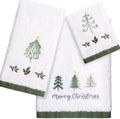 Peryiter 3 Pack Xmas Tree Decorative Bath Towel Set by Peryiter