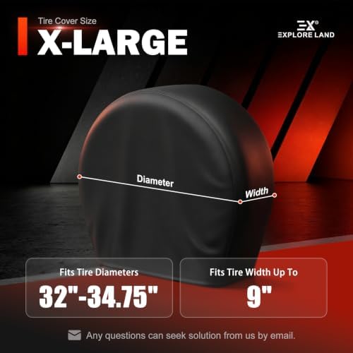 Explore Land Tire Covers 2 Pack Fit Tire Diameters 32-34.75 inch - Image 6