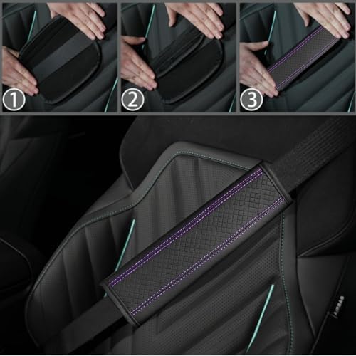 NBTEPEM 10 PCS Leather Car Seat Covers Front Seats Set, 14.5”-15'' Sporty - Image 7