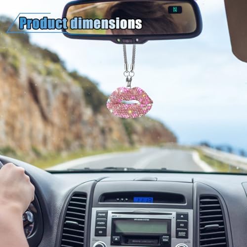 Bling Lip Diamond Car Hanging Accessories - Image 3