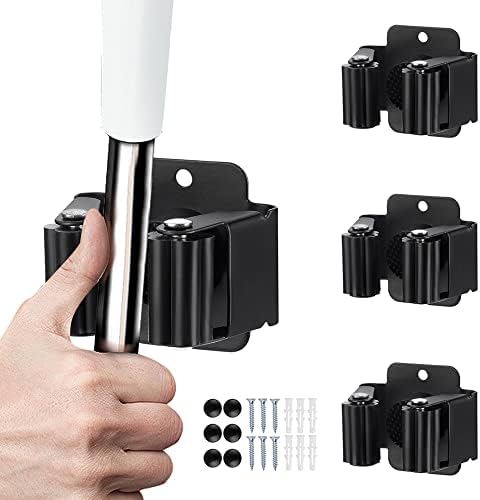 JAMEND CLXP 3PCS Broom and Mop Holder, Heavy Duty Garden Tool Organizer Rack by JAMEND+CLXP