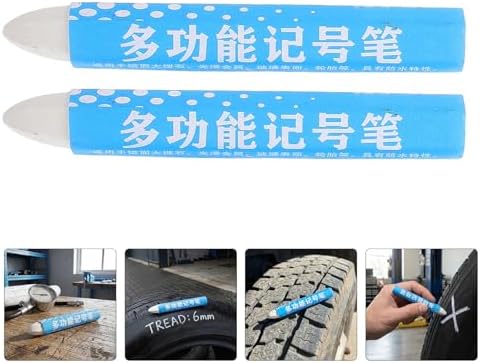 Abaodam 8pcs White Tire Marker Wax Crayon - Image 5