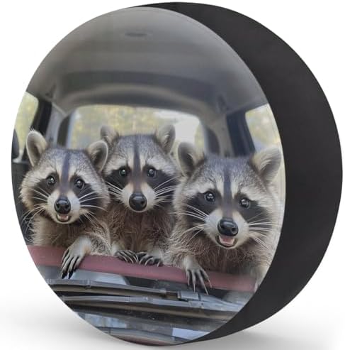 Raccoon Spare Tire Cover Waterproof Dust-Proof Spare Wheel Covers - Image 2