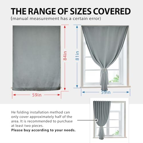 JILRON Magic Tape Stick on Portable Curtains - Image 3