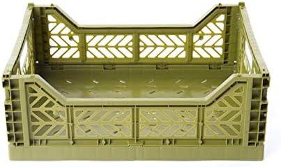 2 x AY-KASA - Midi-Box Collapsible Storage Bin Container Basket Tote, Folding by AYKASA