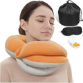 BUYUE Travel Neck Pillows for Airplanes, Memory Foam 360° Head Support Sleep by BUYUE