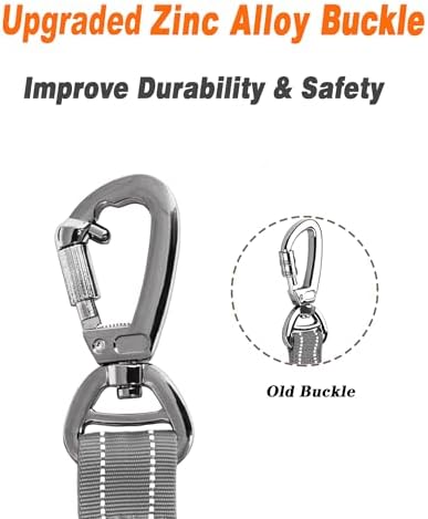 AUBELL Tactical Dog Leash Heavy Duty, 4-6ft No Pull Bungee Leash - Image 2