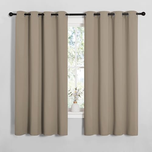 NICETOWN Bedroom Curtain Panels Blackout Draperies, Thermal Insulated Solid by NICETOWN