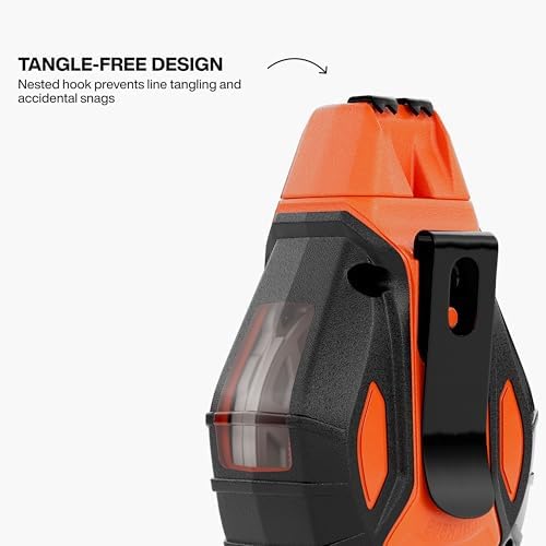 KLEIN TOOLS CHLK50S Chalk Reel, 4:1 Gear Ratio, Quick-Release Spool Clutch - Image 5