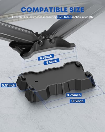Kohree 4 Pack RV Stabilizer Jack Pads - Image 2