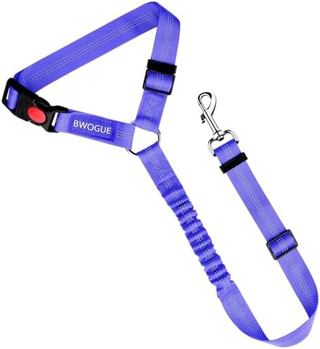 BWOGUE Dog Seat Belt for Car, Headrest Restraint Bungee Lead - Image 2