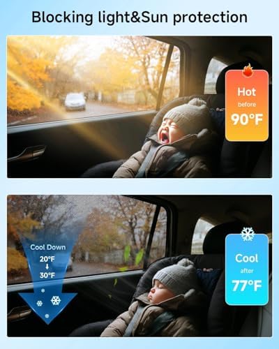 Car Window Shade for Toyota 4 Runner 2011-2023, 2 Pack UV & Glare Protection - Image 3