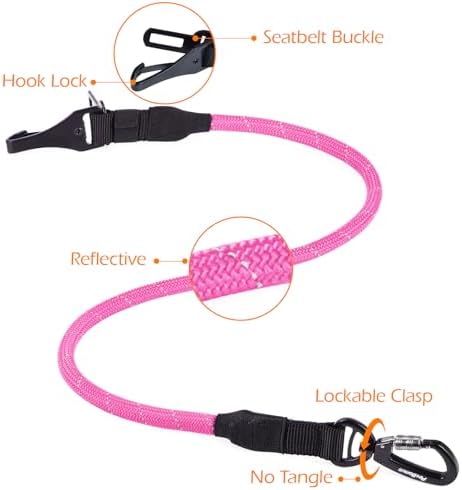 PetBonus Dog Seat Belt for Car, Durable Rope Dog Car Harness for Vehicle - Image 6