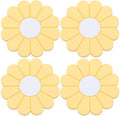 4-Pack Car Cup Holder Coaster Inserts, Daisy Shape, 2.75 Inch Non-Slip Silicone by MEAJOO