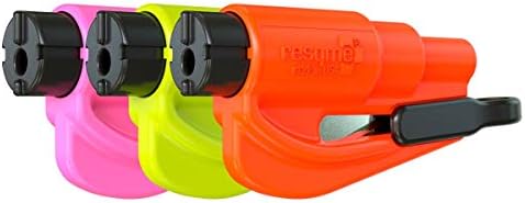 resqme The Original Emergency Keychain Car Escape Tool, 2-in-1 Seatbelt Cutter by resqmeInc