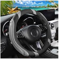 Osilly 15 Inch Artificial Leather Steering Wheel Cover, Light Gray by Osilly