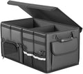 Trunk Organizer Car Organizer Leather Storage Box 2-grid Foldable by Arcoche