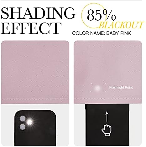 NICETOWN Baby Pink Blackout Curtains - Image 5