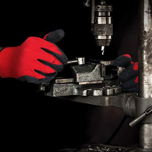 Evridwear Crinkle Latex Rubber Coated Safety Work Gloves - Image 6
