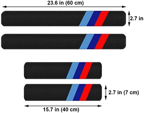 4 Pcs Tri-Color 3 Color Door Sill Protector Stickers, Universal Size Door Entry - Image 2