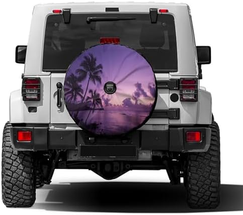 Palm-Trees-Beaches Spare Tire Cover by Foruidea
