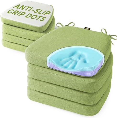 SUNROX Cooling Gel Memory Foam Chair Cushions, 2.6" Thick U-Shaped Dual-Layer by SUNROX