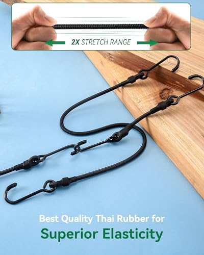 Lucky Straps 100" Heavy Duty Bungee Cords, 180 Lbs, 2 Pack - Image 4