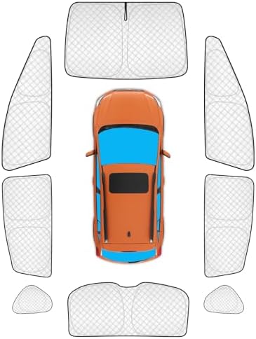 KMF 8pcs Thicken Sun Shades Custom Fit by KMF