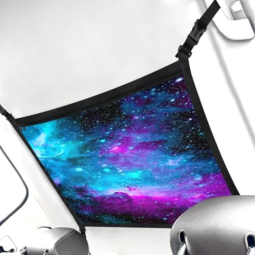 Galaxy Car Storage Mesh Organizer Ceiling Cargo Net Double-Layer Adjustable - Image 3