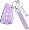 for Chevy Key Fob Cover, 5 Button TPU Protection Case by HEKBRYN