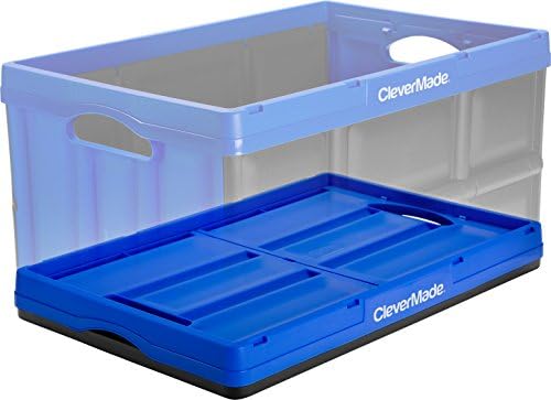CleverMade CleverCrates Collapsible Storage Bin, Royal Blue - Image 2