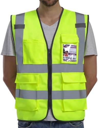 Dib Safety Hi Vis Reflective Safety Vest by HighVisibilityWorkwear
