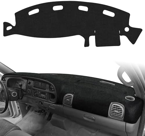 Cartist Dash Cover for Dodge Ram 1500 2500 3500 1998-2001 Dashboard Cover Mat by cartist