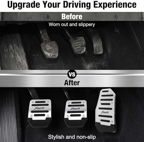 3 PCS Car Pedals Pads, Anti-slip Design, Manual Transmission Accelerator Brake - Image 2
