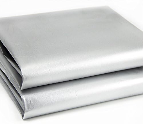 Blackout Drapery Shade Fabric Black and Silver 100 Percent Shading Light - Image 2