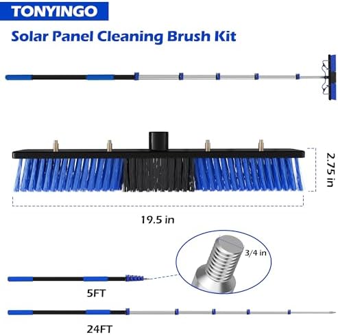 30 FT Reach Solar Panel Cleaning Brush Kit - Image 5