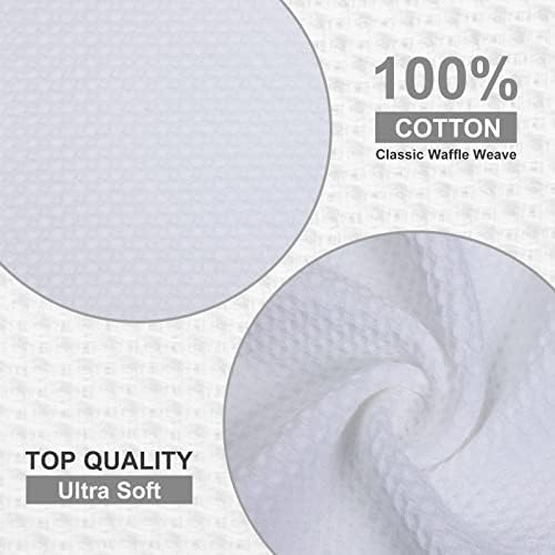 Kitinjoy 100% Cotton Waffle 8-Pack Kitchen Towels - Image 3