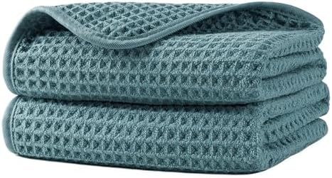 Microfiber Waffle Hand Towels, 2 Pieces, Fast Drying, Lint Free 430 GSM by Unknown